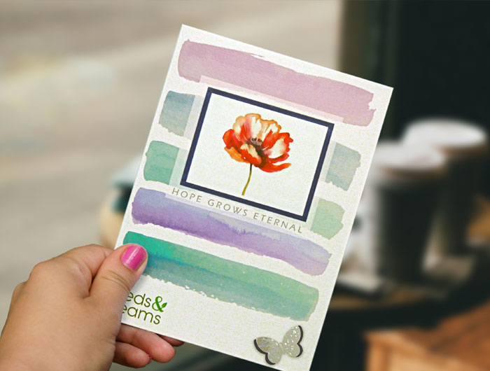 Handmade Plantable Greeting Card with Wildflower Seeds - Eco-Friendly Gift