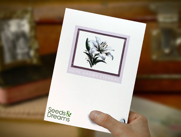 Handmade Plantable Greeting Card with Wildflower Seeds - Eco-Friendly Gift