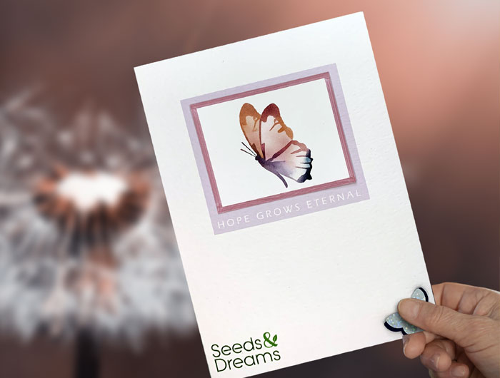Handmade Plantable Greeting Card with Wildflower Seeds - Eco-Friendly Gift