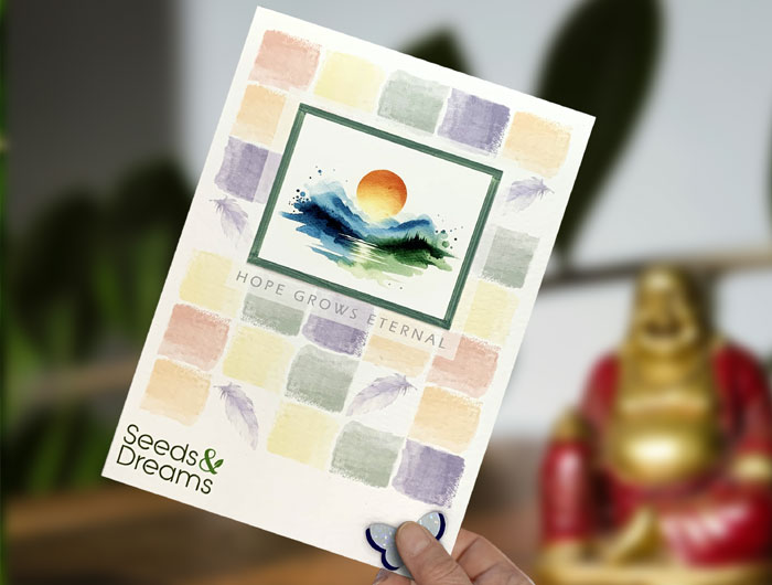 Handmade Plantable Greeting Card with Wildflower Seeds - Eco-Friendly Gift