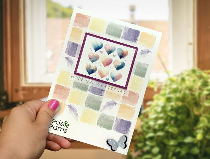 Handmade Plantable Greeting Card with Wildflower Seeds - Eco-Friendly Gift